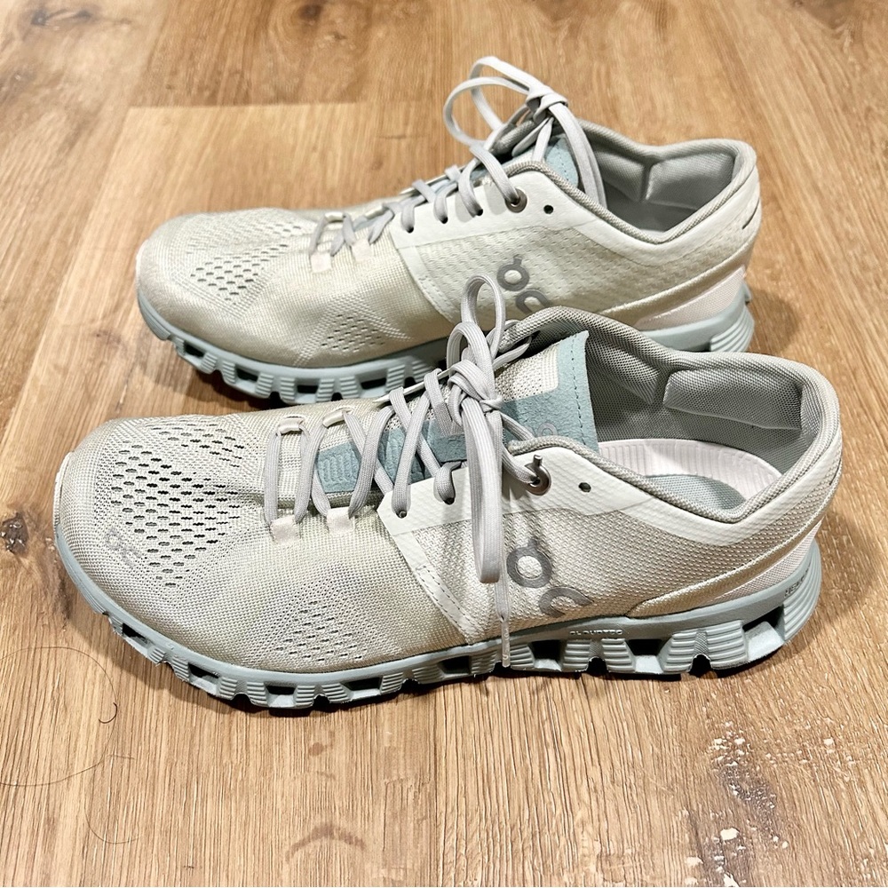 On Running On Cloud X 2.0 Women's Aloe Surf Blue Running Shoes 40.99036 Size 7.5